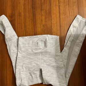 Lululemon, light grey leggings, size 4